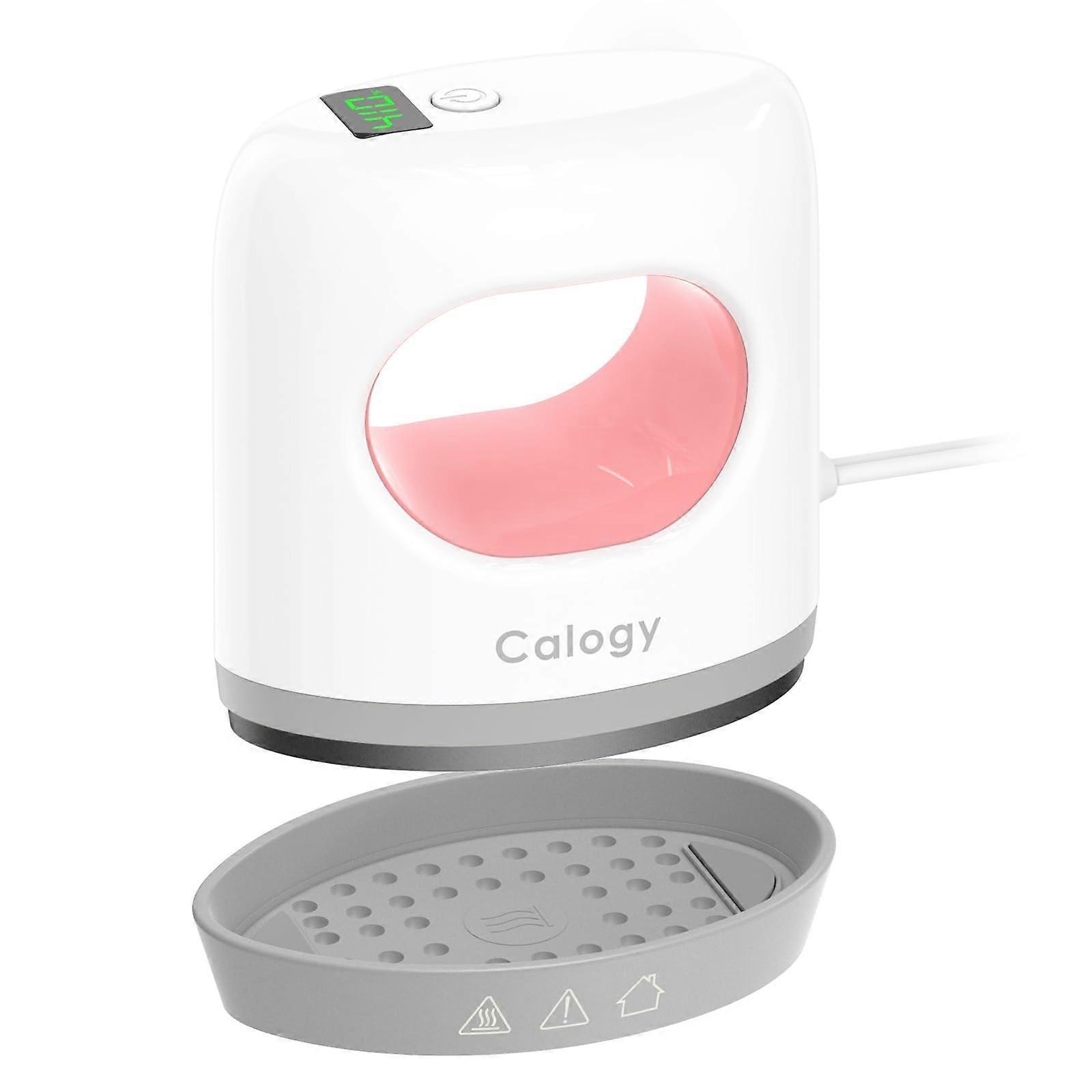 Super Mini Heat Press Machine 410℉ with 4 Heating Settings, LED Display, Precision Tip for Crafting Small Items, White Pink