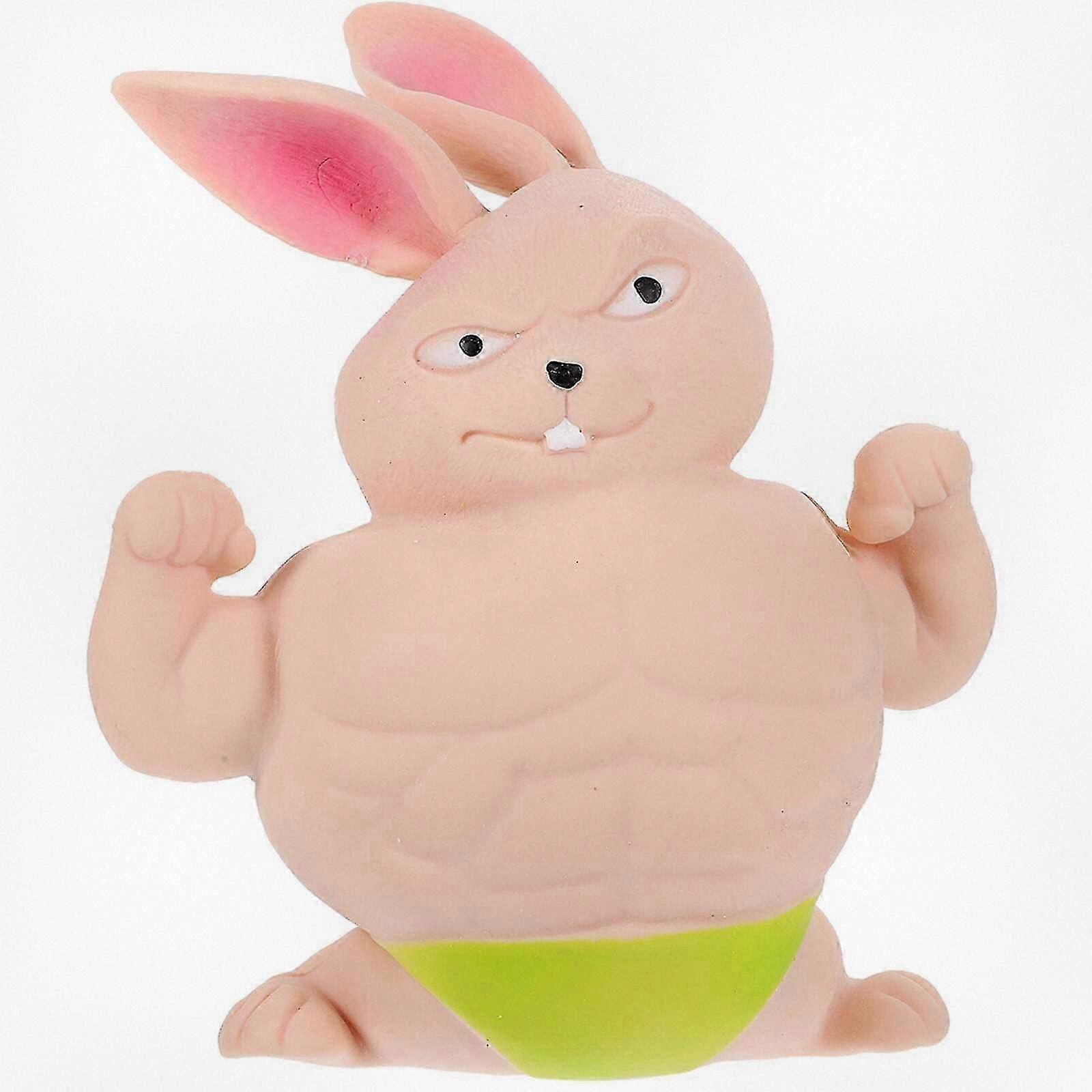 Funny Rabbit-Shaped Stretchy Decompression Toy, Squeeze Plaything for Stress Relief and Fun Animal Play