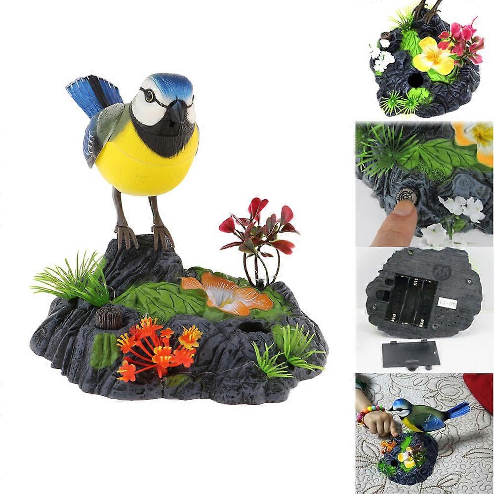 Singing & Chirping Bird in Stump, Sounds & Movements, Sound Activated Battery