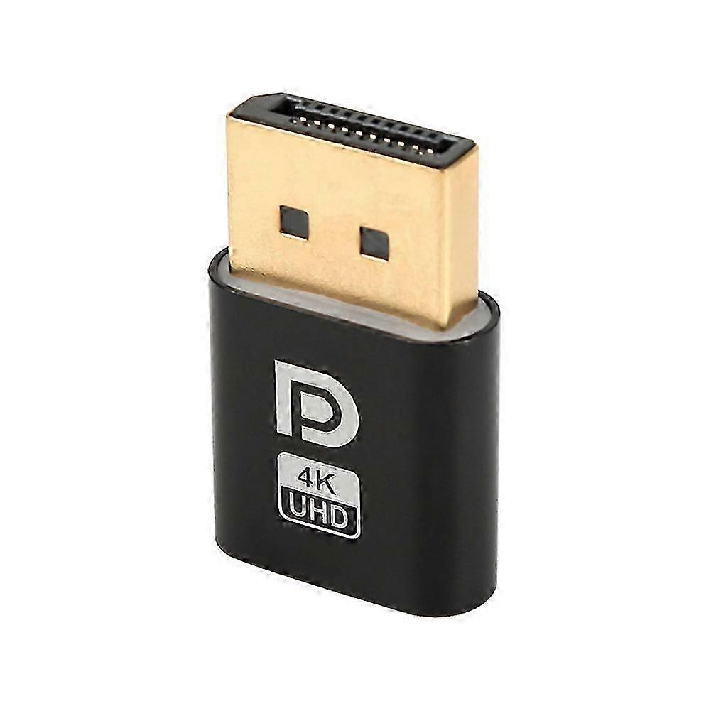 4K Displayport Dummy Plug DP Display Adapter EDID Headless Ghost Emulator Stationära Tillbehör för PC