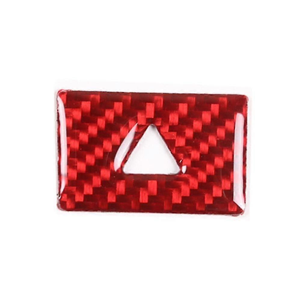 Warning Light Switch Button Cover Trim Sticker Frame,red