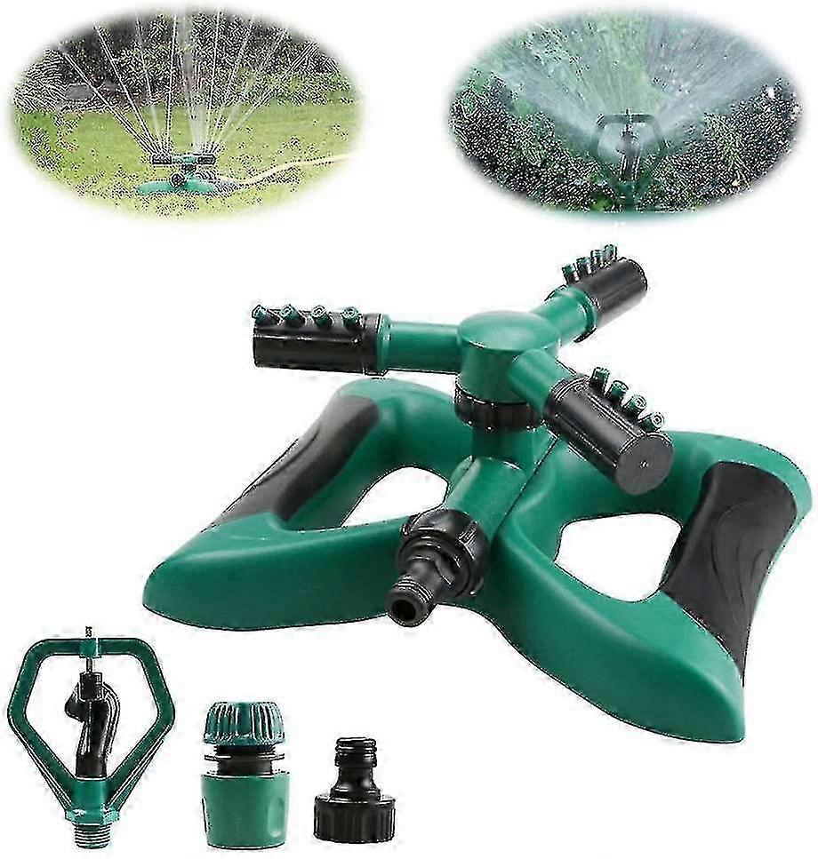 3-Arm 360° Rotating Lawn Sprinkler