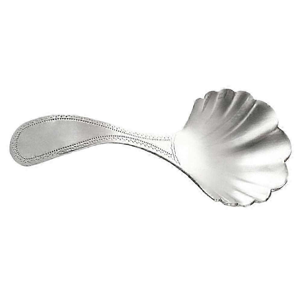 1pc Creative Stainless Steel Tea Scoop Shell Shape Tea Spoon Exquisite Teaspoon