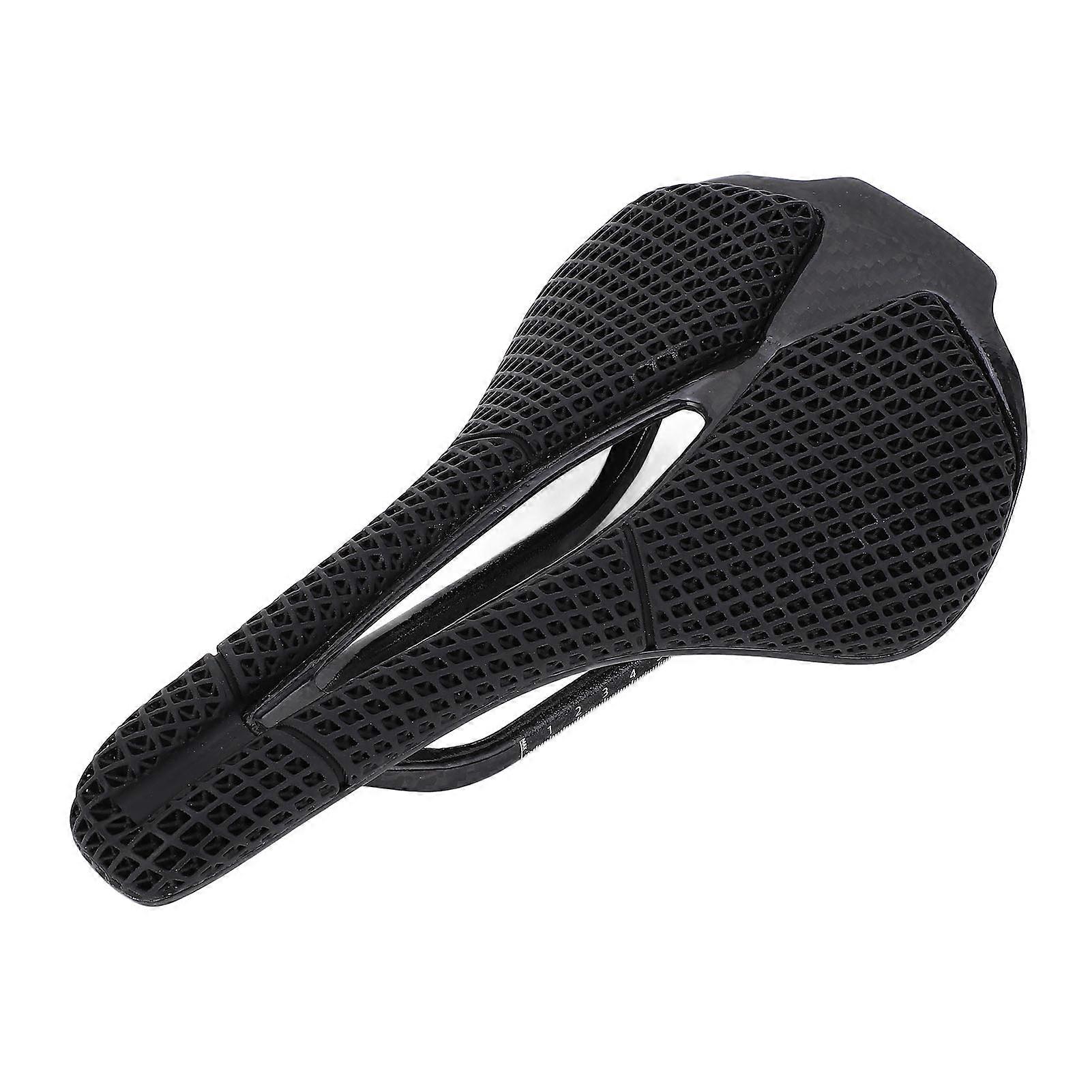 Selle de vélo haute résistance en fibre de carbone imprimée en 3D, coussin creux pour VTT