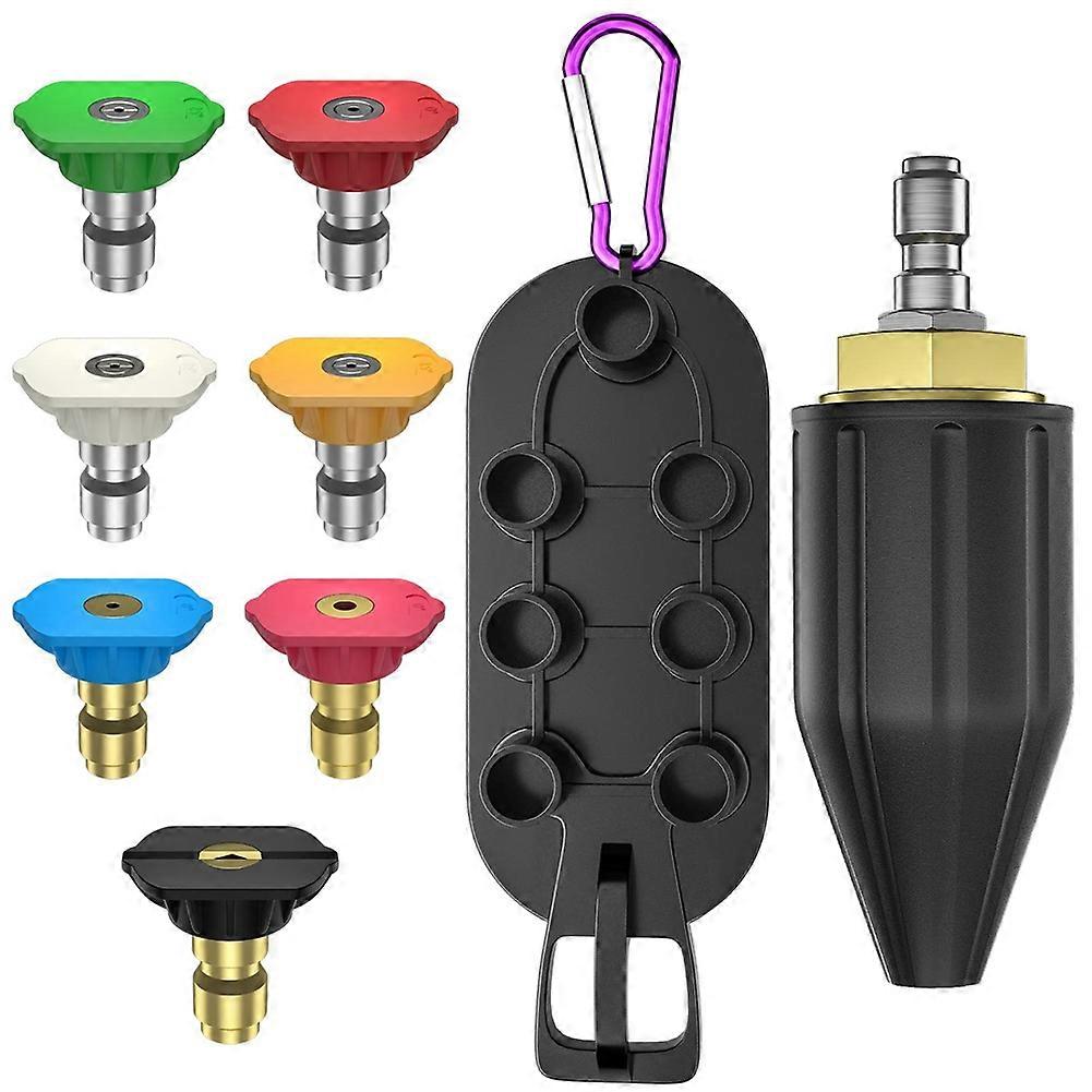 Turbo Nozzle,Pressure Washer Nozzle Spray Tips Set with Nozzle Holder