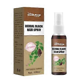 Pflanzliches schwarzes Haar Spray Abdeckung Graues Haar Massage Feuchtigkeitsspendendes Haar Natürliches schwarzes Hai