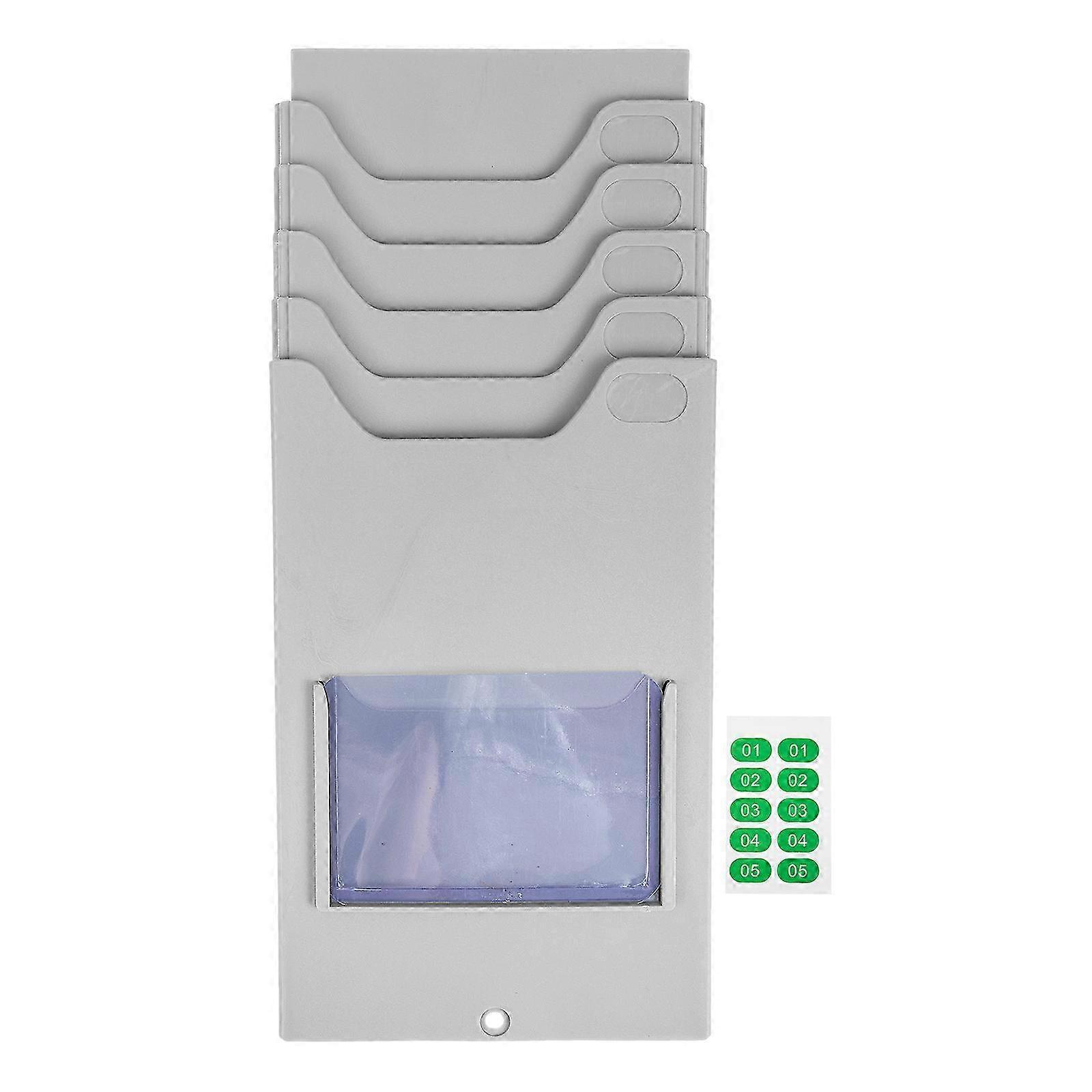 Material Shelf for Hanging Time Card Holder, Perfect for Organizing Time Cards in Warehouse Settings