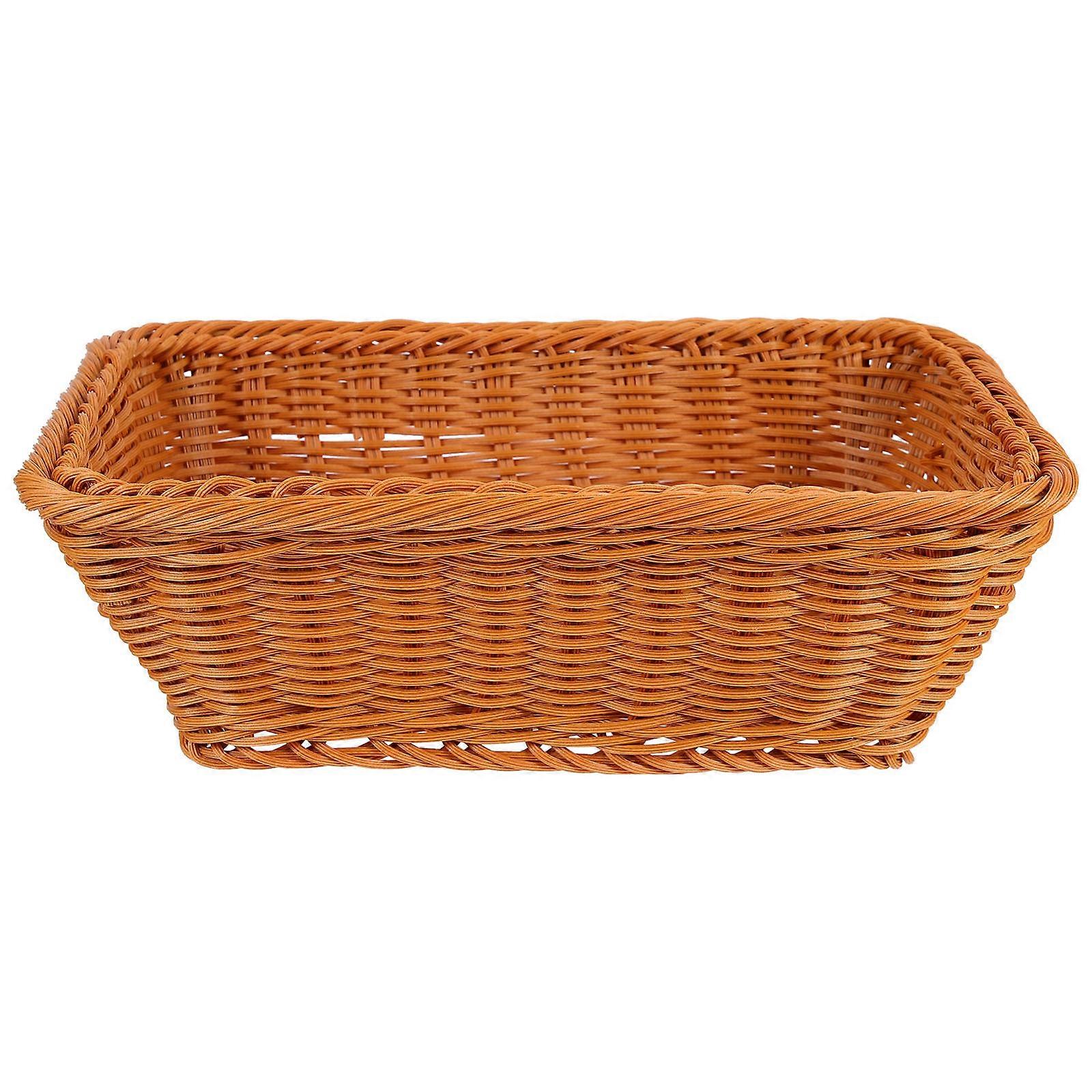 Bread Basket for Pantry Storage, Rustic Woven Look for Enhanced Ambience