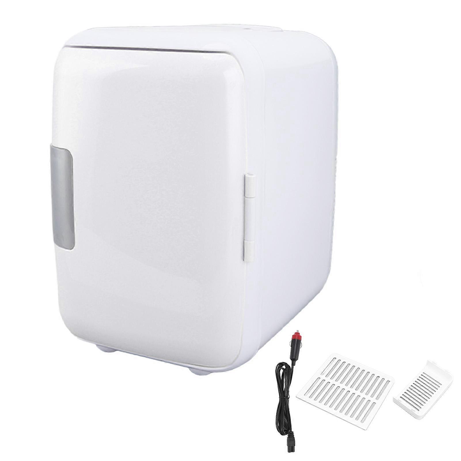 Car Fridge 4 Liters Durable ABS Cosmetic Storage Detachable Partition Portable Mini Fridge for Food