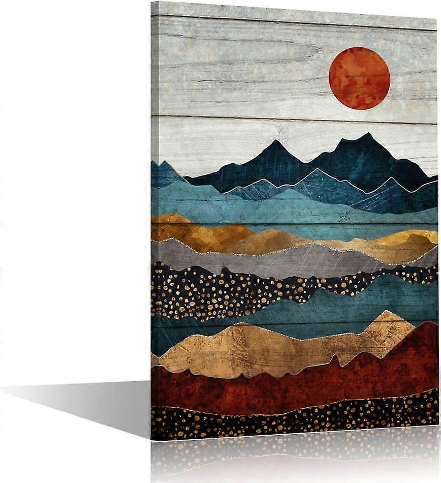 抽象的なマルチカラーマウンテン木製ジグソーパズルゲーム1000ピース