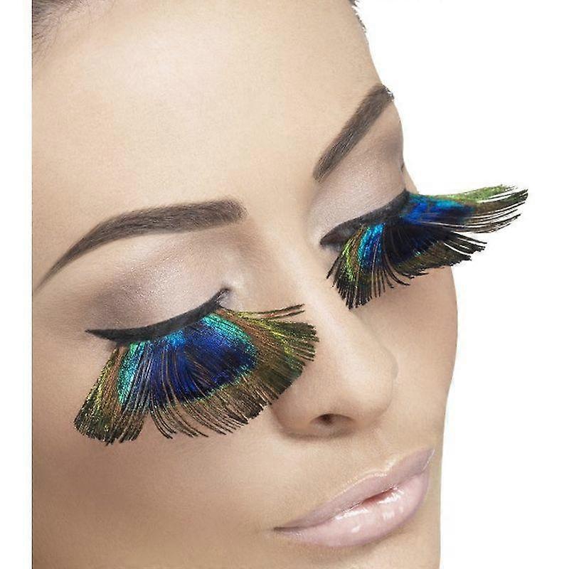 Eyelashes Peacock Feathers Adult Purple