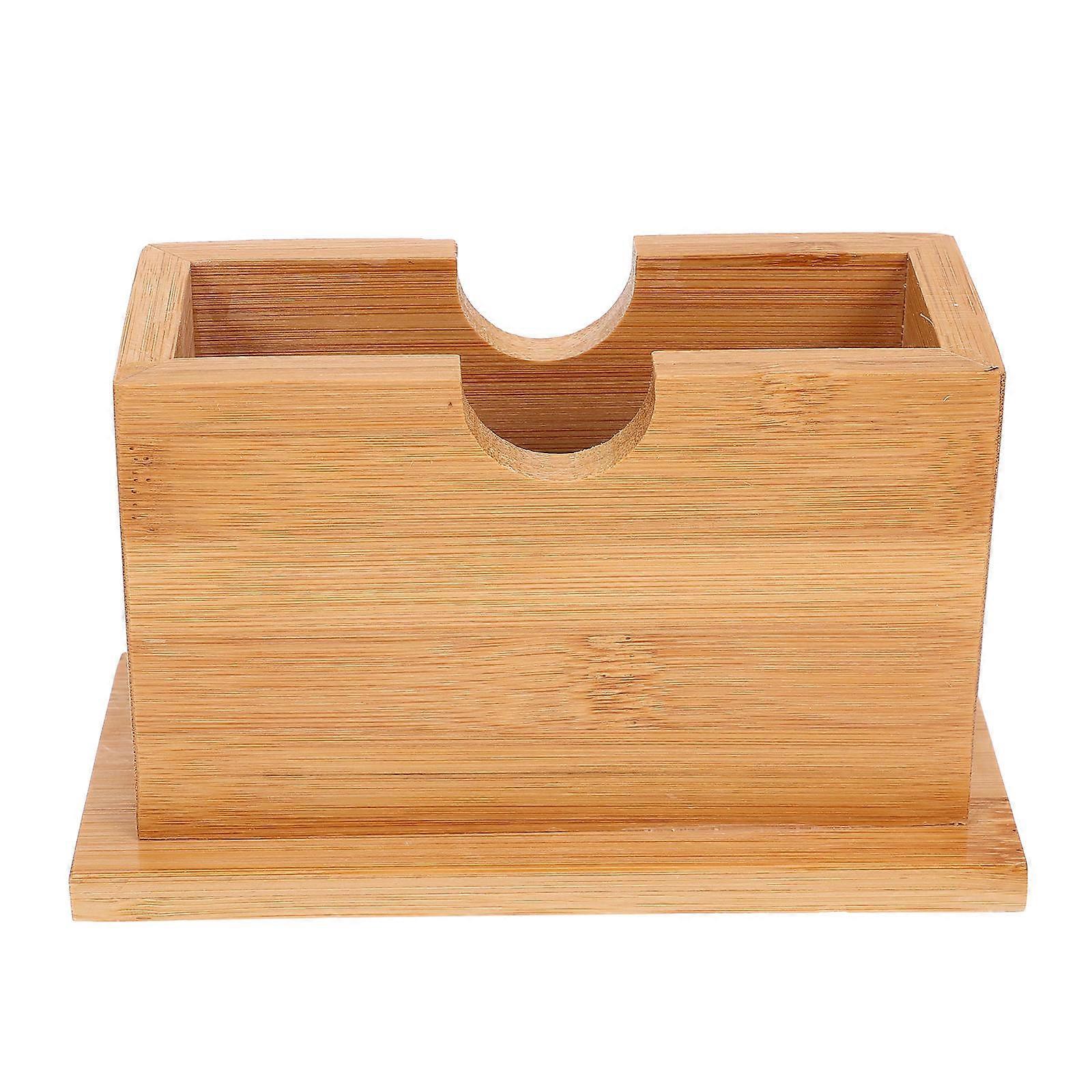 Elegant Bamboo Tissue Holder with Removable Lid – Stylish Napkin Box for Home and Office Modern Decor
