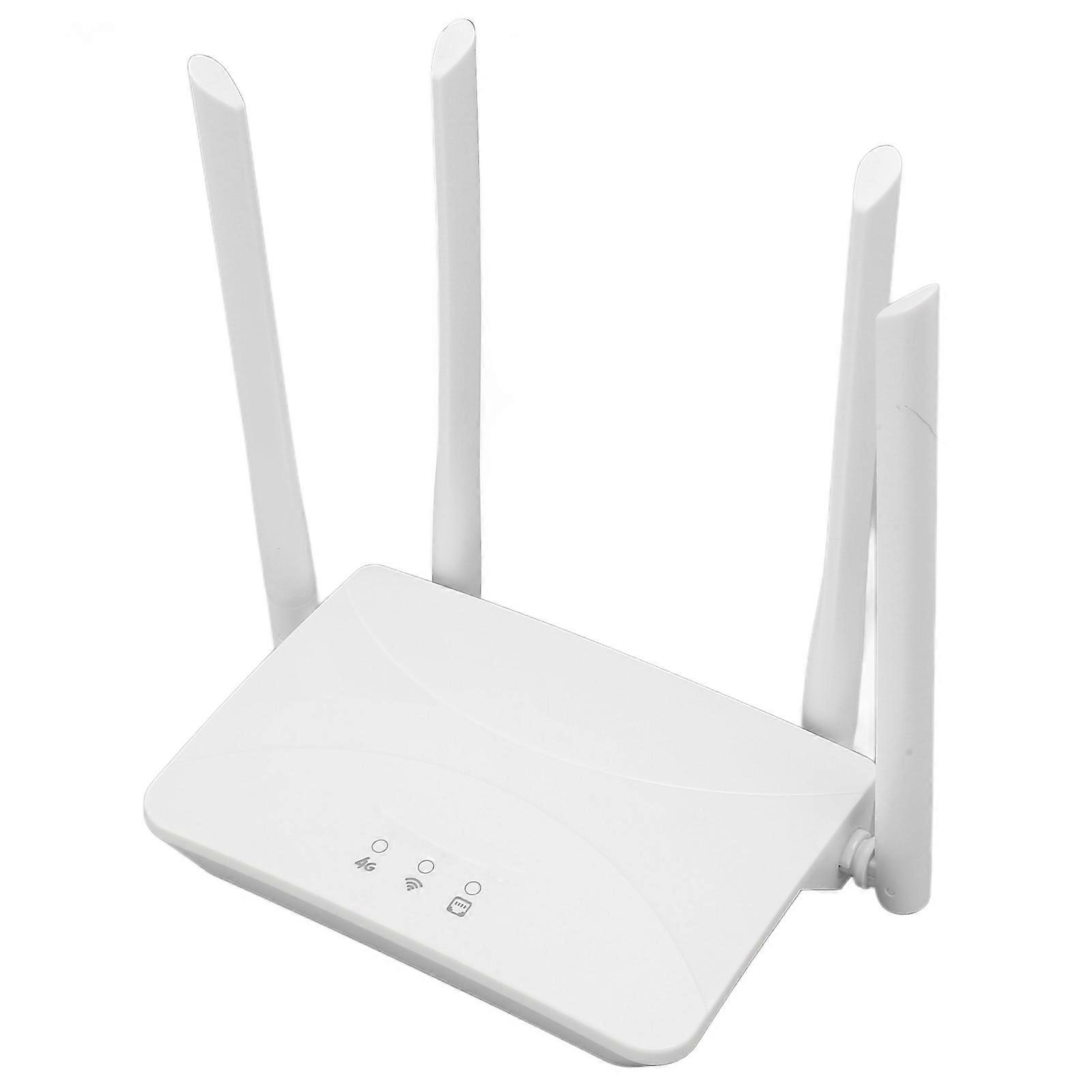 4G LTE Wireless Router 300Mbps Cat4 Mobile WiFi Hotspot Router with SIM Card Slot for European Area 100‑240V US Plug 