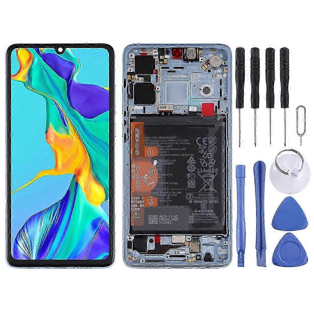 2025 COMPATIBLE OLED LCD Screen for Huawei P30 Digitizer Full Assembly with Frame