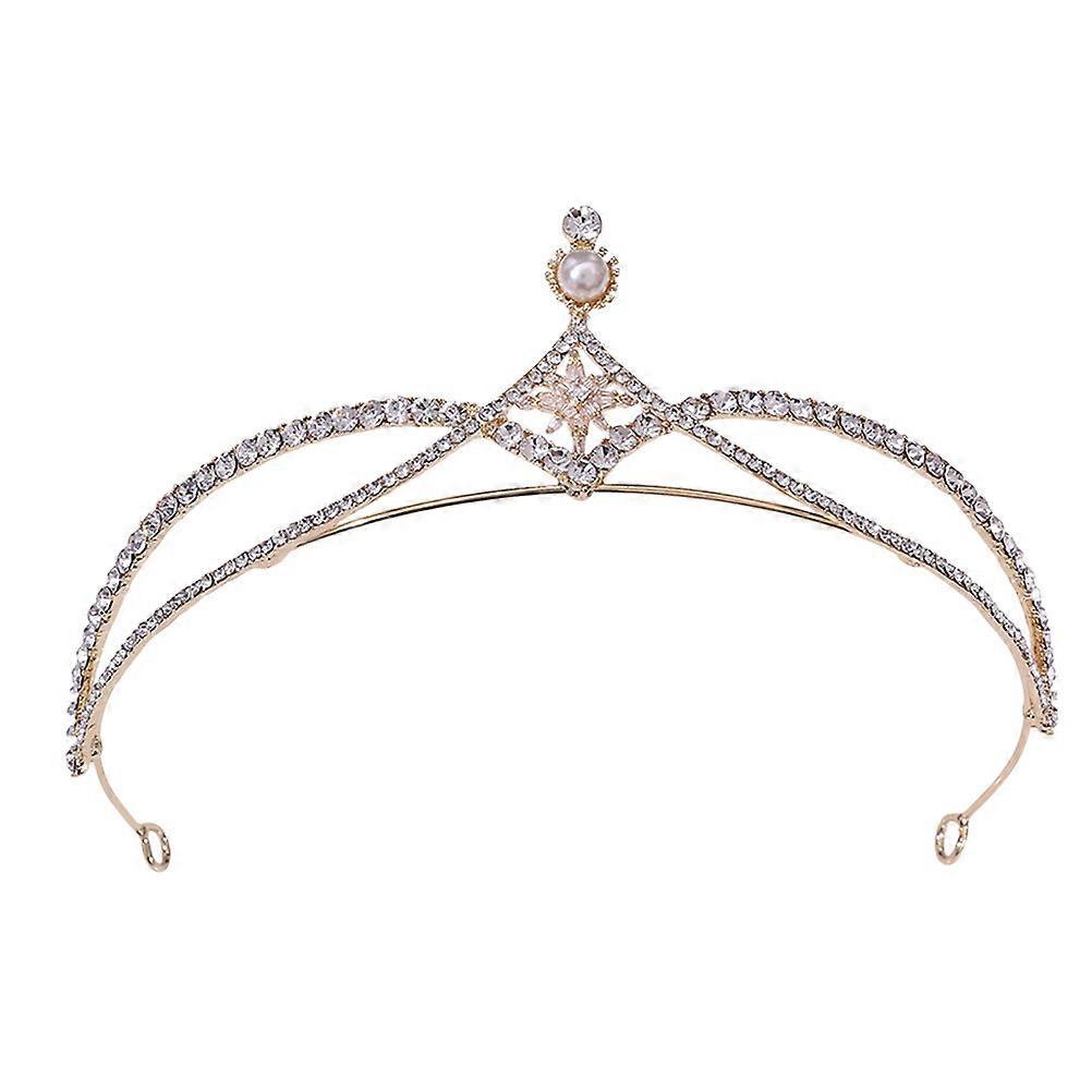 Elegant Rhinestone and Zircon Bridal Crown Headdress for Weddings, Parties, and Special Occasions – Lightweight, Comfortable, and Durable Design
