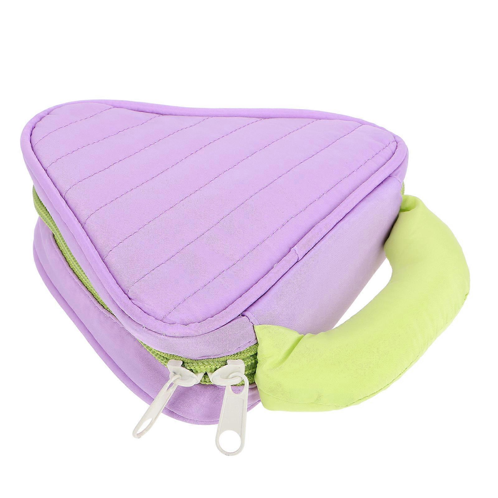 Large Capacity Travel Makeup Bag for Women – Lightweight Polyester Toiletry Organizer Pouch for Business Trips and Vacations, Stylish Purple Design