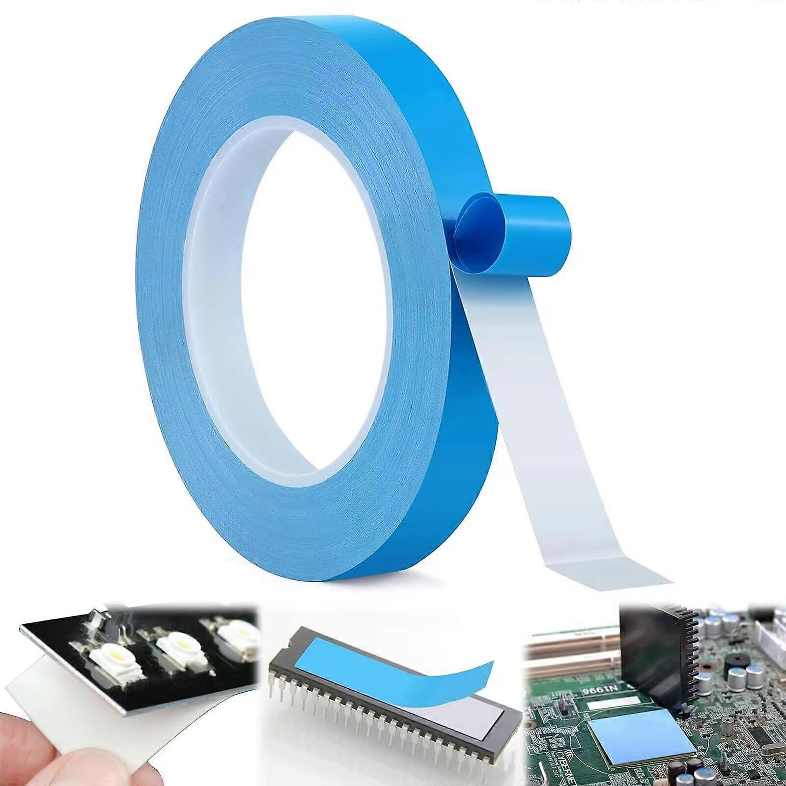 Thermal Tape Conductive Double-Sided Self-Adhesive Heat-Conductive Tape 25 m x 10 mm