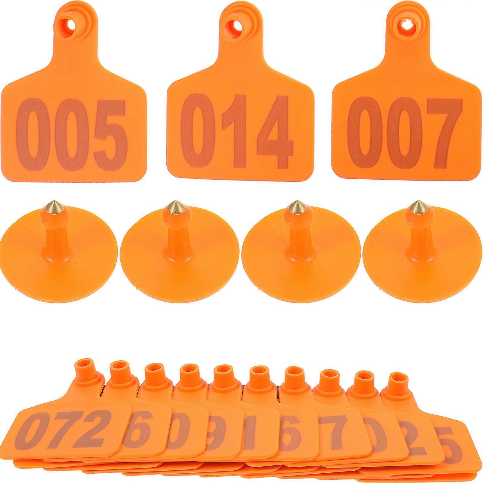 100pcs Durable TPU Livestock Ear Tags for Cows – Flexible & Easy to Use for Cattle Identification, Breeding, and Quarantine Management