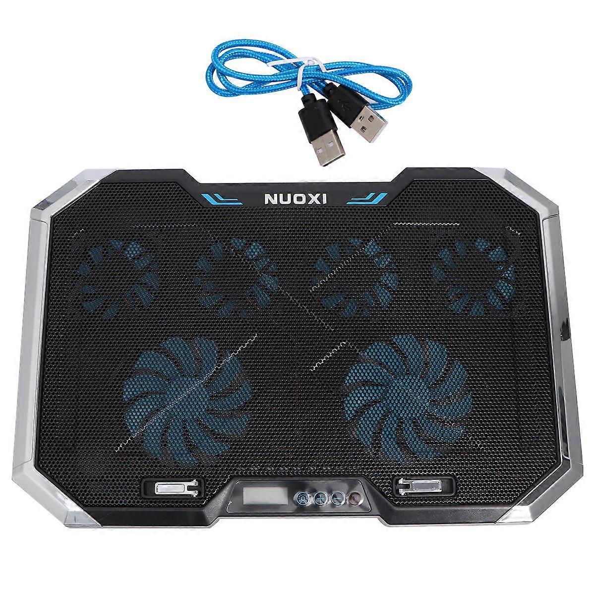 Laptop Cooling Mat Silent Operation Adjustable Height Led Lighting Rectangular 41x27x3.4cm For Notebook 1Set