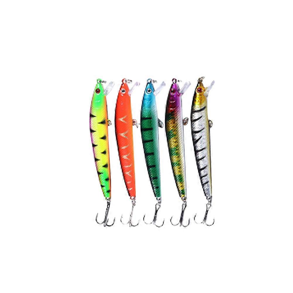Hard Baits Fishing Lures Bionic Simulation Lifelike Appearance Fish Shape 9.50X3.00X3.00CM Plastic Beginner Anglers 5Pcs
