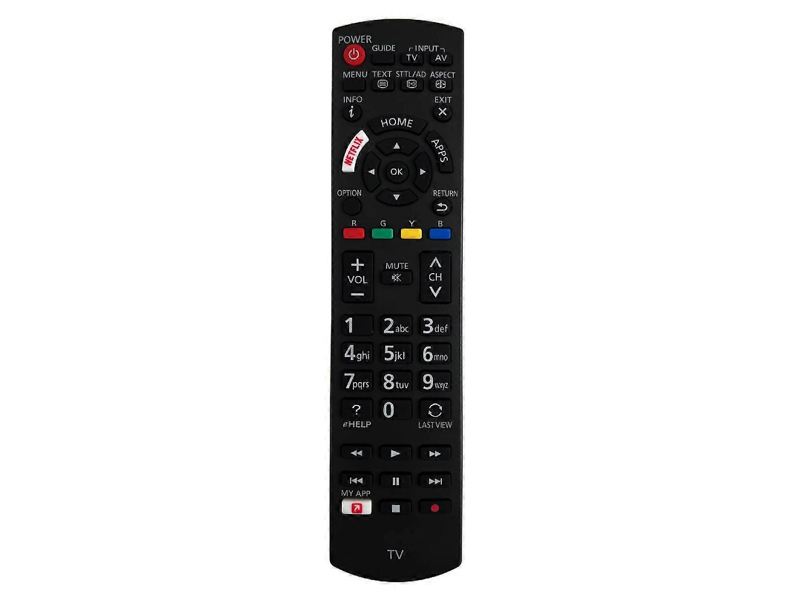 azurano remote control for PANASONIC N2QAYB001109 / N2QAYB001133 - Also replaces N2QAYB001009 N2QAYB001008 N2QAYB001010 N2QAYB001115 N2QAYB001178 N2QAYB000047