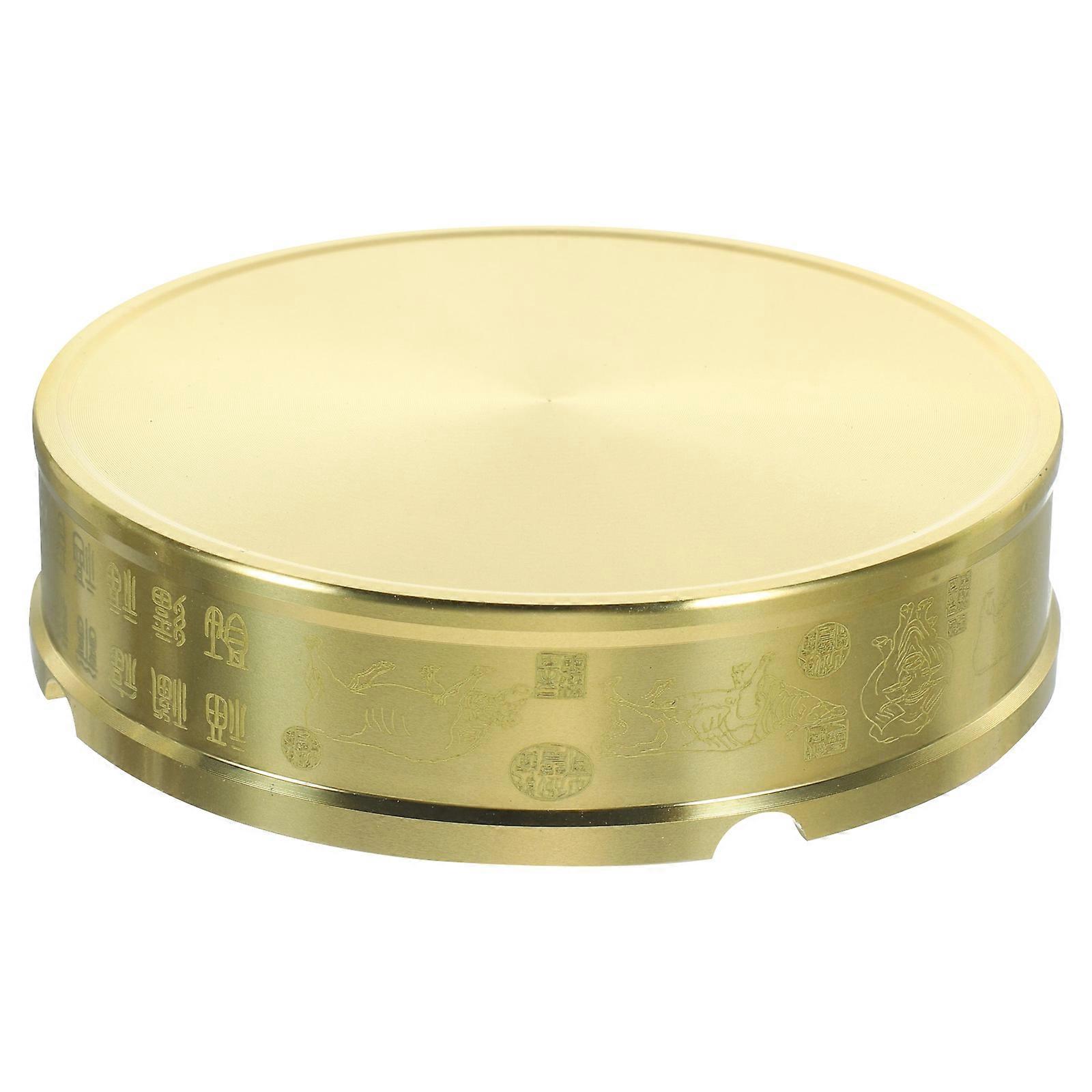 Home Decor Small Brass Stand Protect Tabletop Adults 8.8X8.8X2CM 1Pack