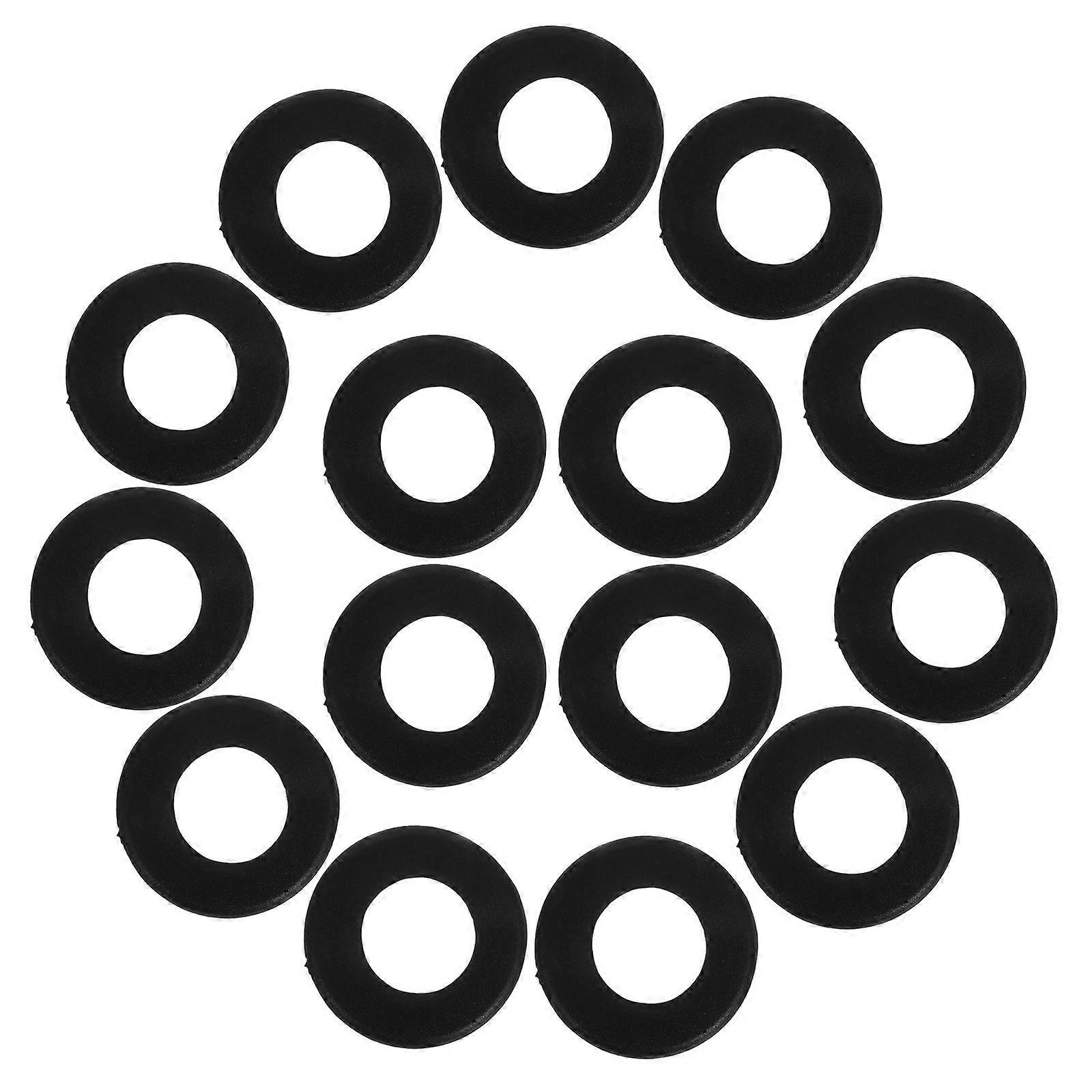 Foosball Table Parts Replacement Washers Black 2.70X1.40X0.10CM Enhance Game Play 16Pack