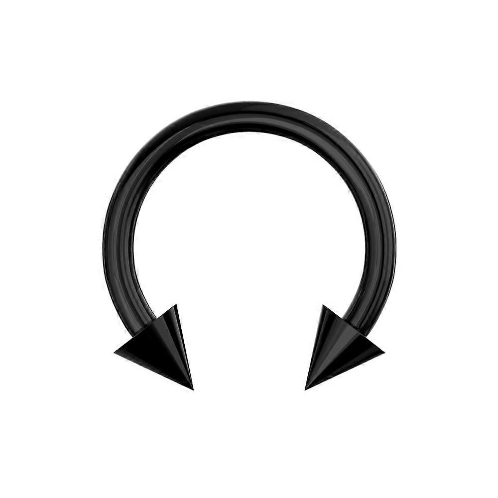 316L Surgical Steel Internally Threaded Horseshoe Cbb With Cone