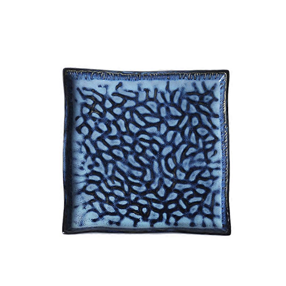 Ceramic Sushi Plate Square Shape Multi-Function 10 Inches For Parties Weddings Everyday Use 1Pcs