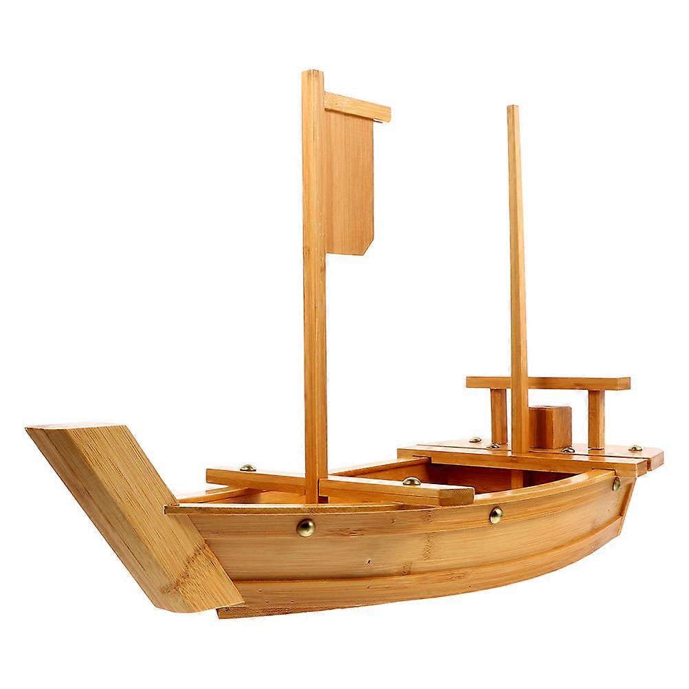 Plat de service de bateau à sushis au chocolat de qualité supérieure pour un usage domestique 1pc