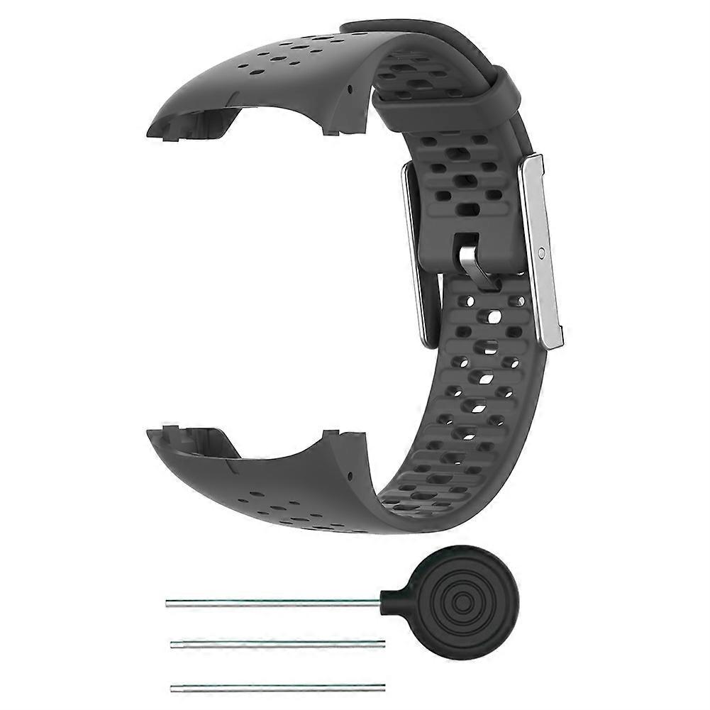 Replacement silicone strap for Polar M400/M430 watch, with tool