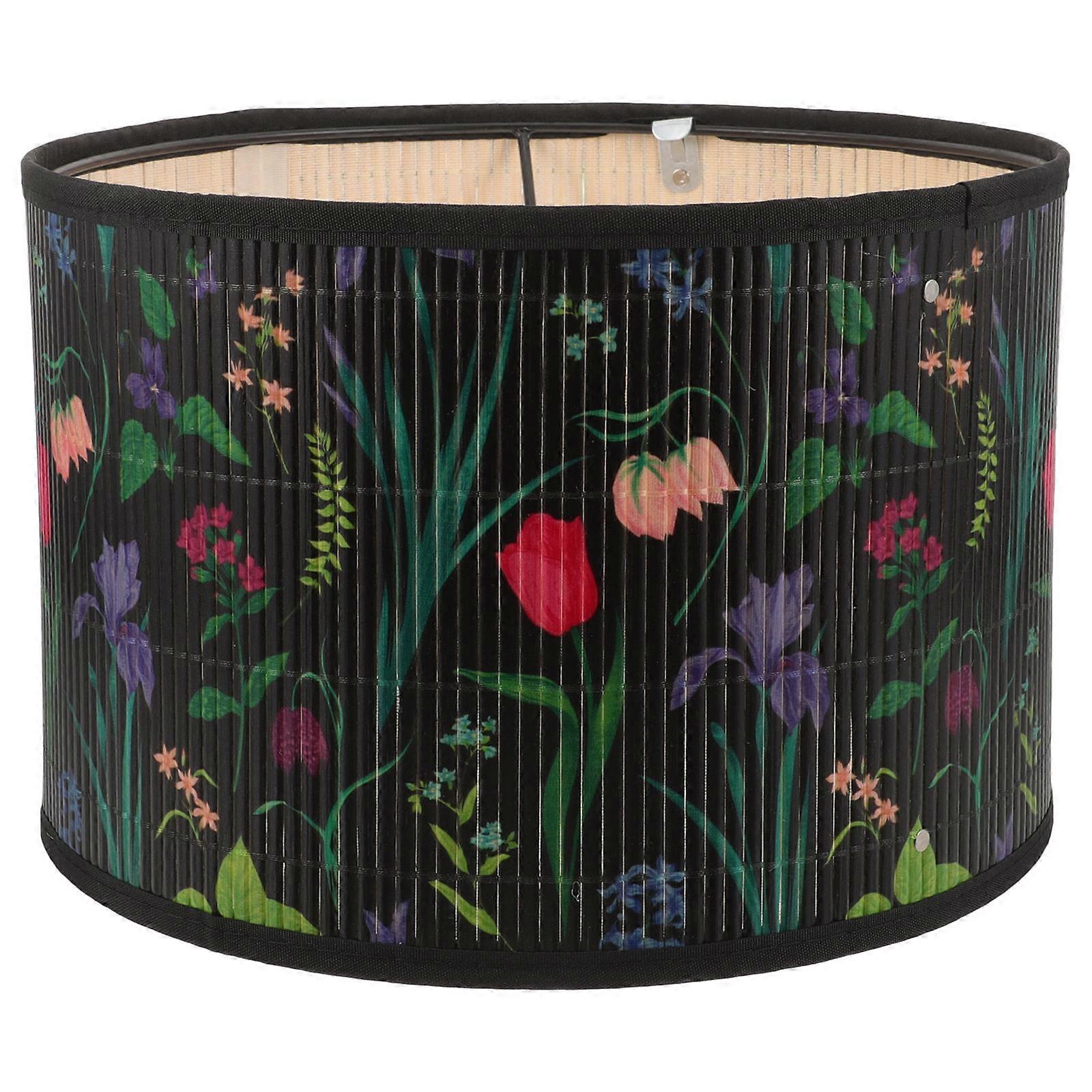 Vintage Lamp Shade Bamboo Pendant Lamp Shade Light Cover For Pendant Lamp Chandelier Room 30X30CM 1Set