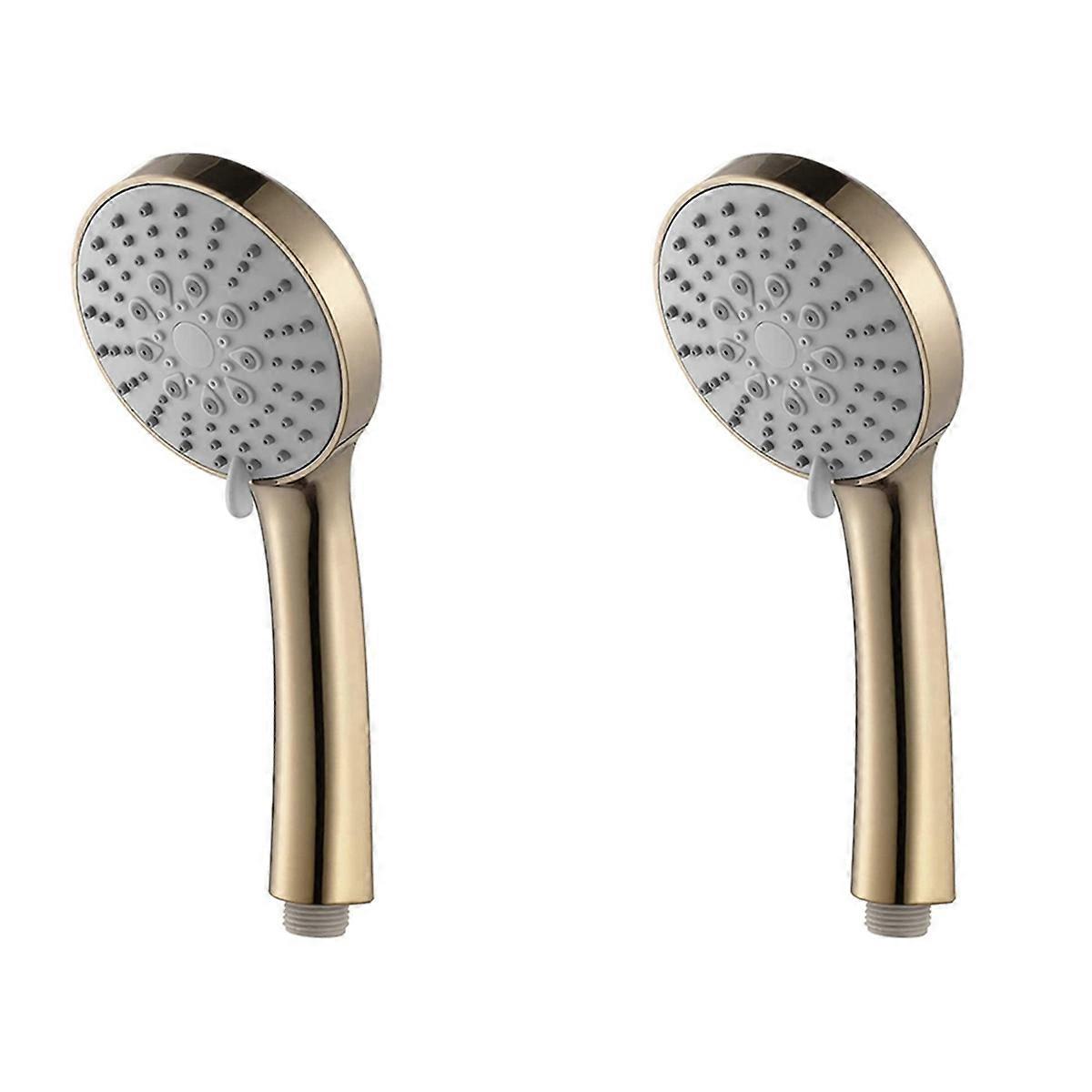 Brushed Gold Handheld High Pressure ABS Shower Head 5 Function Shower