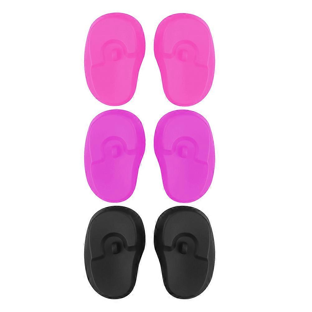 Earmuffs Silicone Ear Protectors for Perm Hairdressing Earmuff Professional Design Waterproof Noise Reduction 6 Pairs