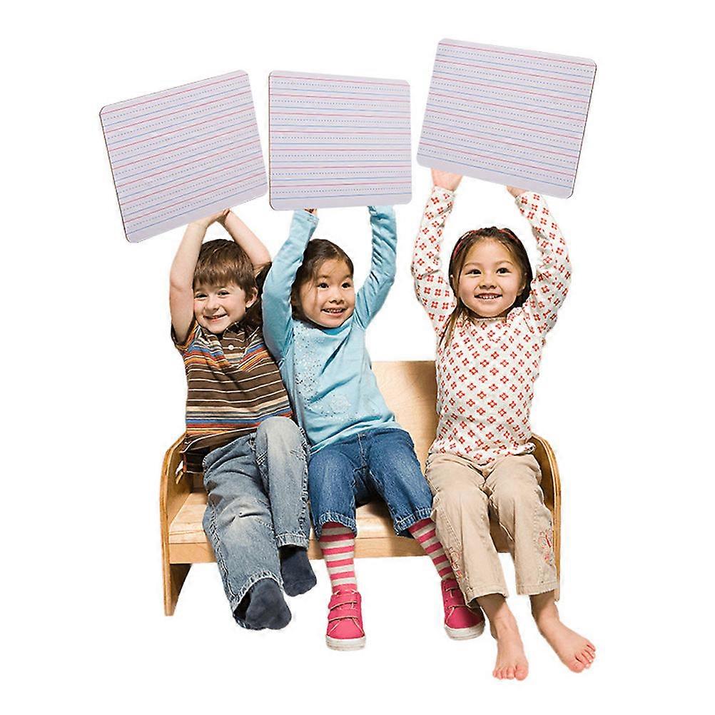 Learning Whiteboards Reusable Mini Boards For Children Students Teachers At Office Classroom 6Pcs White