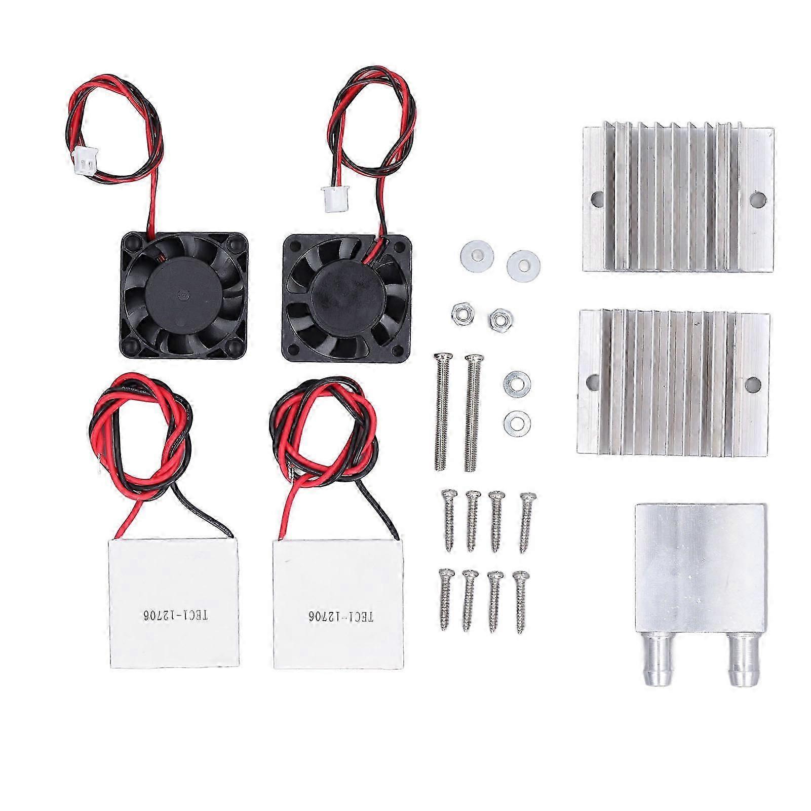Thermoelectric Refrigeration Cooling System Electronic Cooler Module DIY Kit with Fan