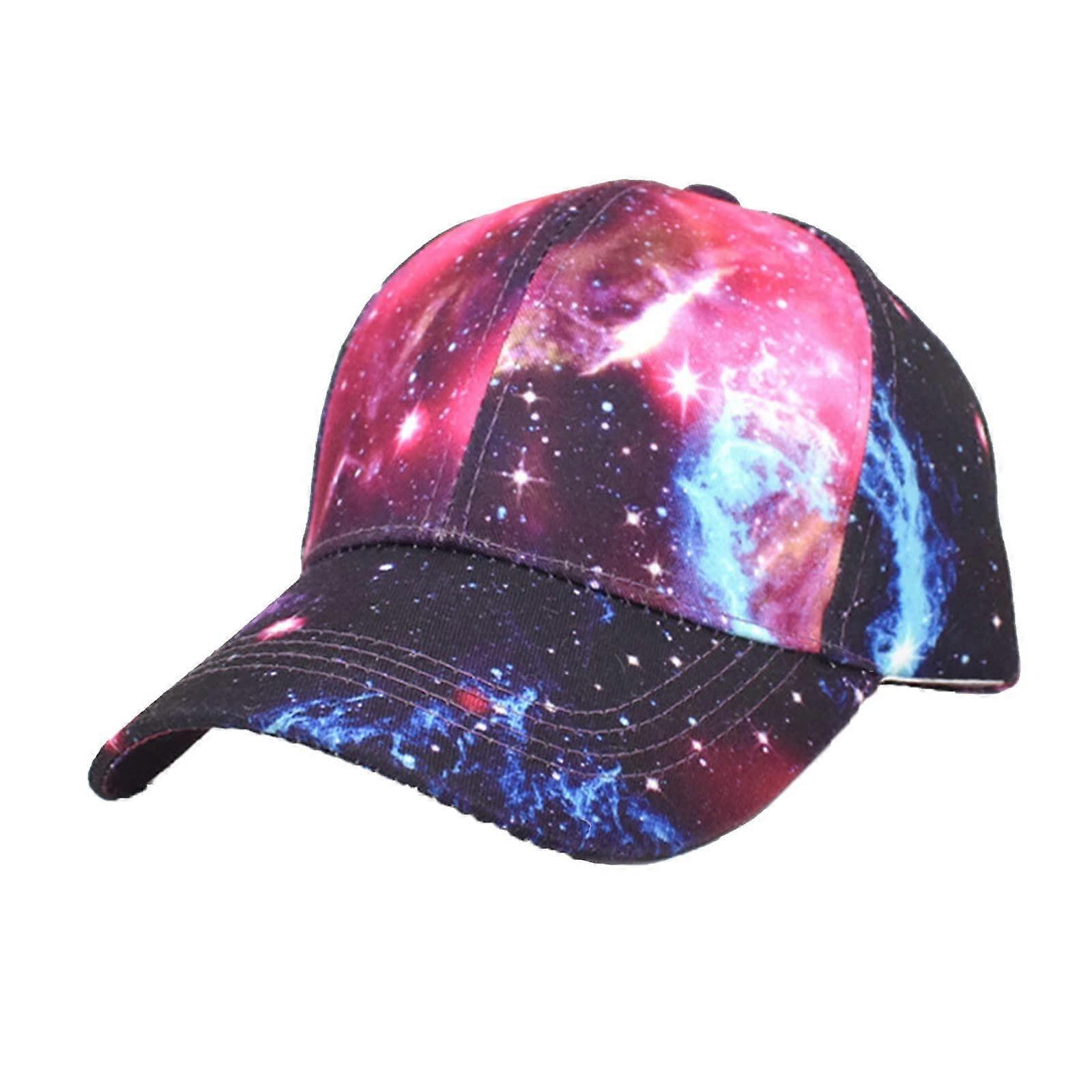 Casual Summer Sun Umbrella Cap Tie Dye Print Unisex Adjustable Breathable Outdoor Dad Cap M Rot