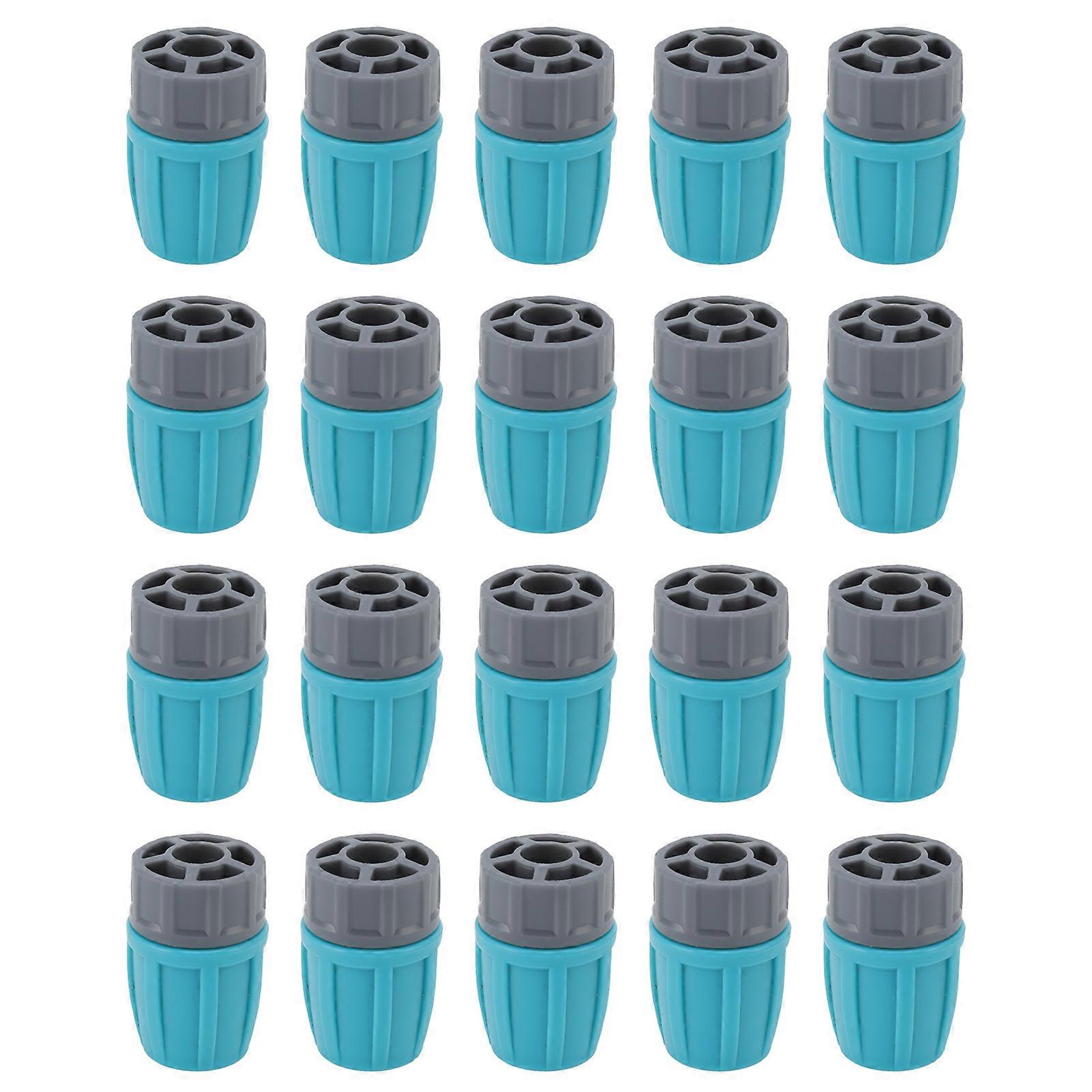 15Pcs Irrigation Tube Locked Nuts Connectors 16mm Durable PE Anti Aging Acidproof Eco Friendly 16mm PE Pipe Connectors