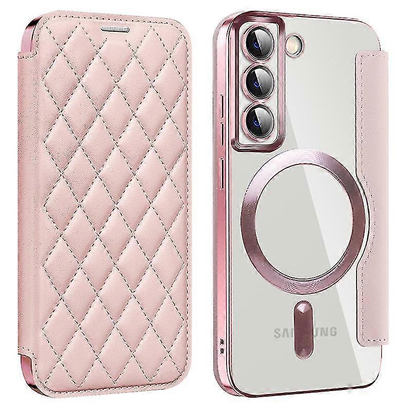 Magnetic Case with RFID Blocking for 5G Mobile Phones, Suitable for a Leading Brand's Galaxy S22 Leather Cover