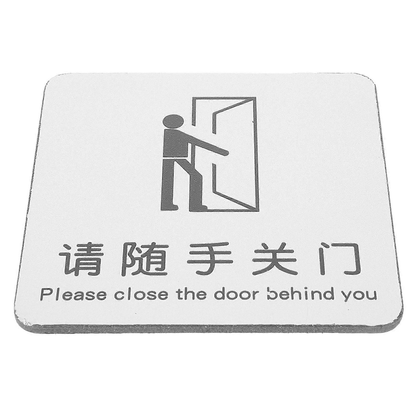 Office Door Sign General Users 9.70X9.70X0.30CM 1Set