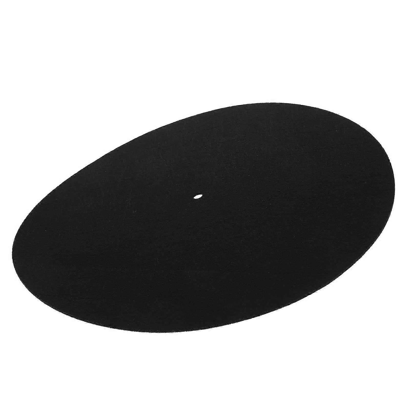Anti Vibration Record Platter Mat Turntable Mat Record Player Mat Enhances Sound Quality Round 1Set