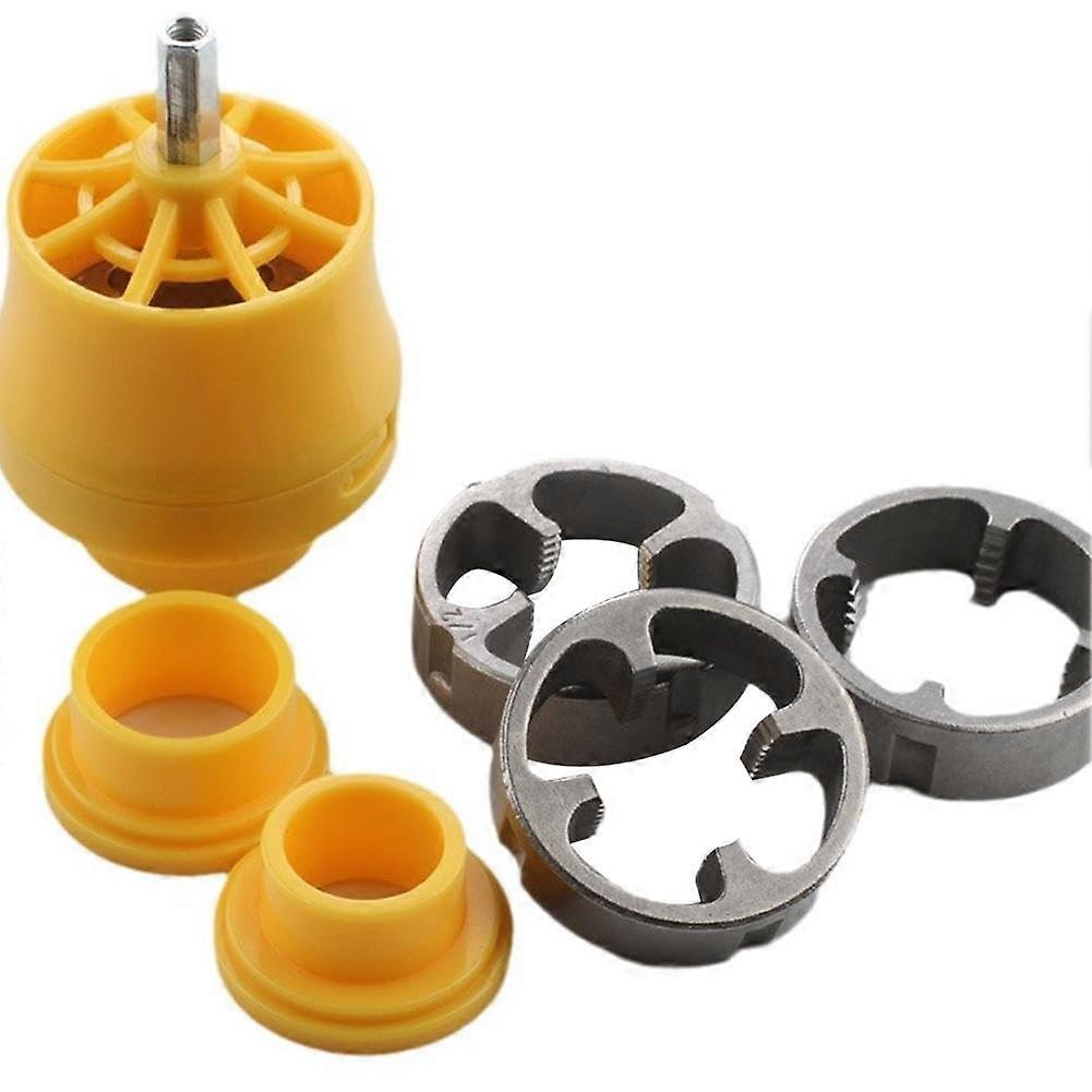 Plastic Pipe Thread Set For PVC/NPT, 1/2 In 3/4 In 1 In, Easy Threading Tools Kit, PVC/NPT Compatible