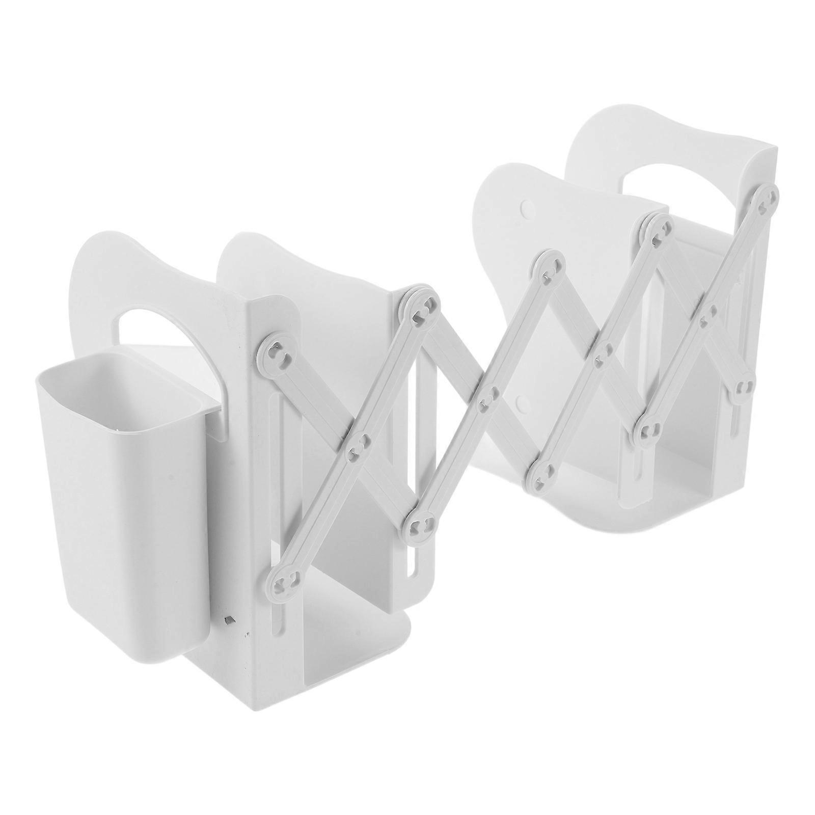 Book Stopper Organizer Adjustable Bookends Study Material Management Desk Organizer 1Pack