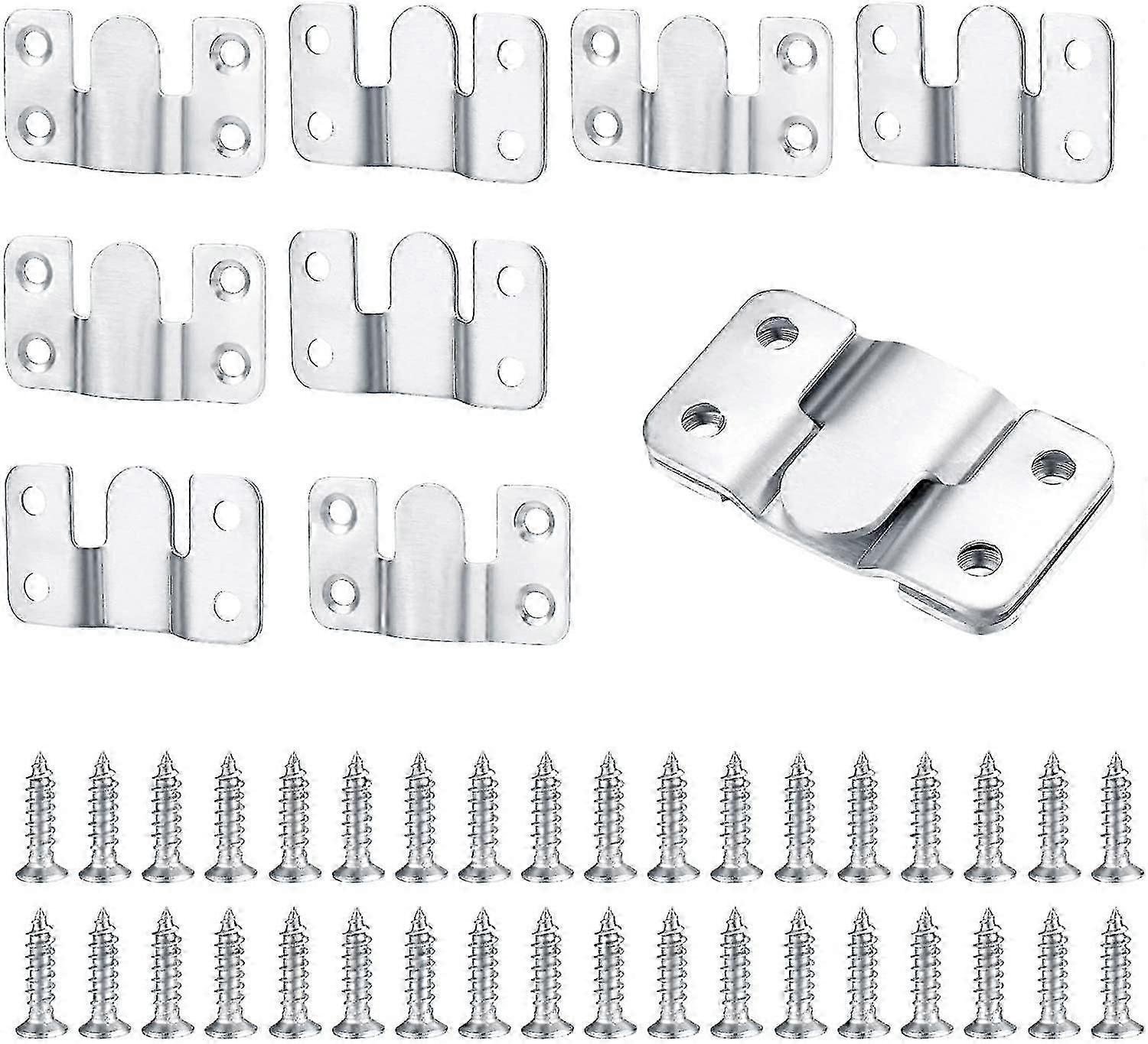 10-Piece Heavy-Duty Concealed Storage Hook Set for Wall Mounting