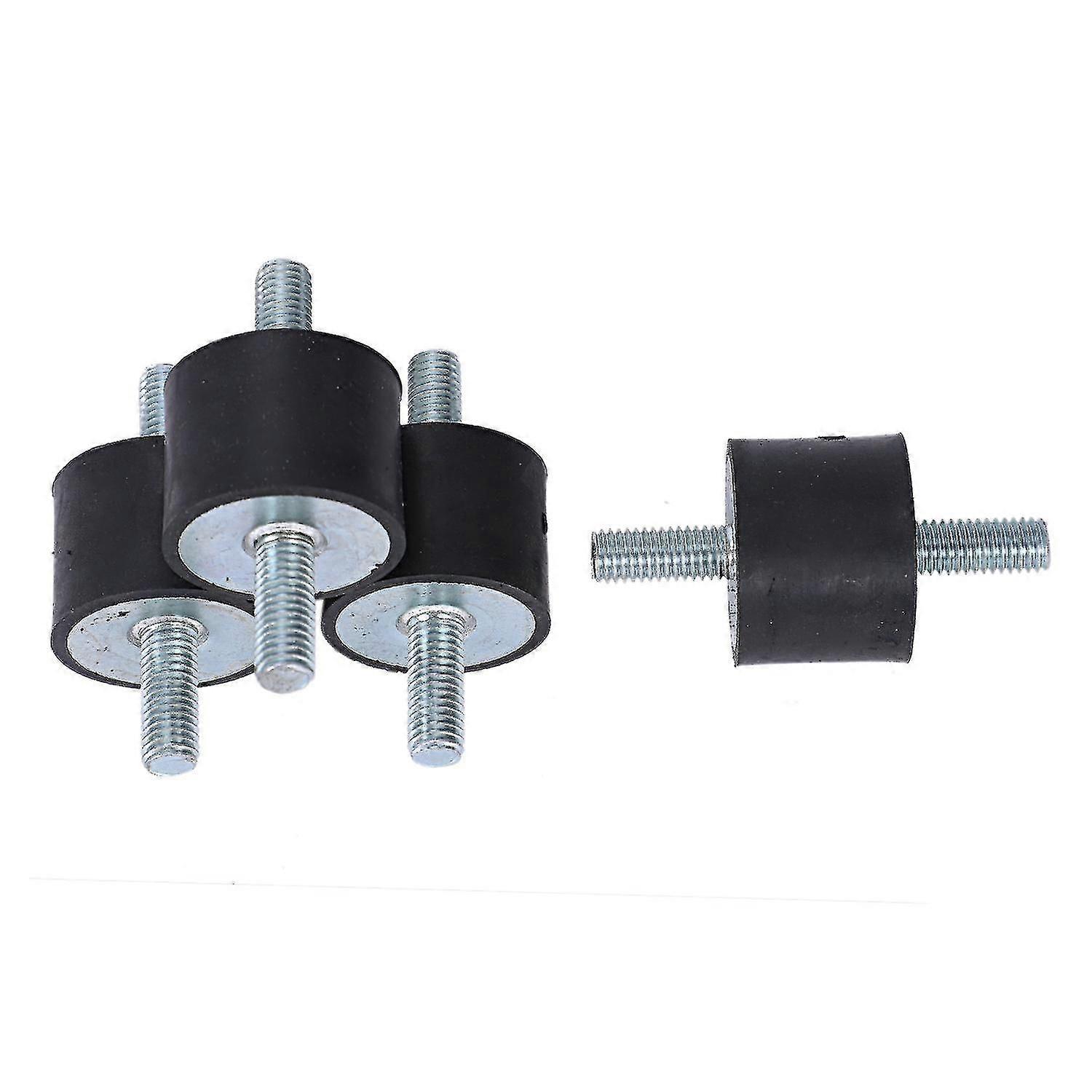 4 pezzi M10 Ammortizzatore in gomma Doppia filettatura esterna Isolatore di vibrazioni antivibranti in gomma