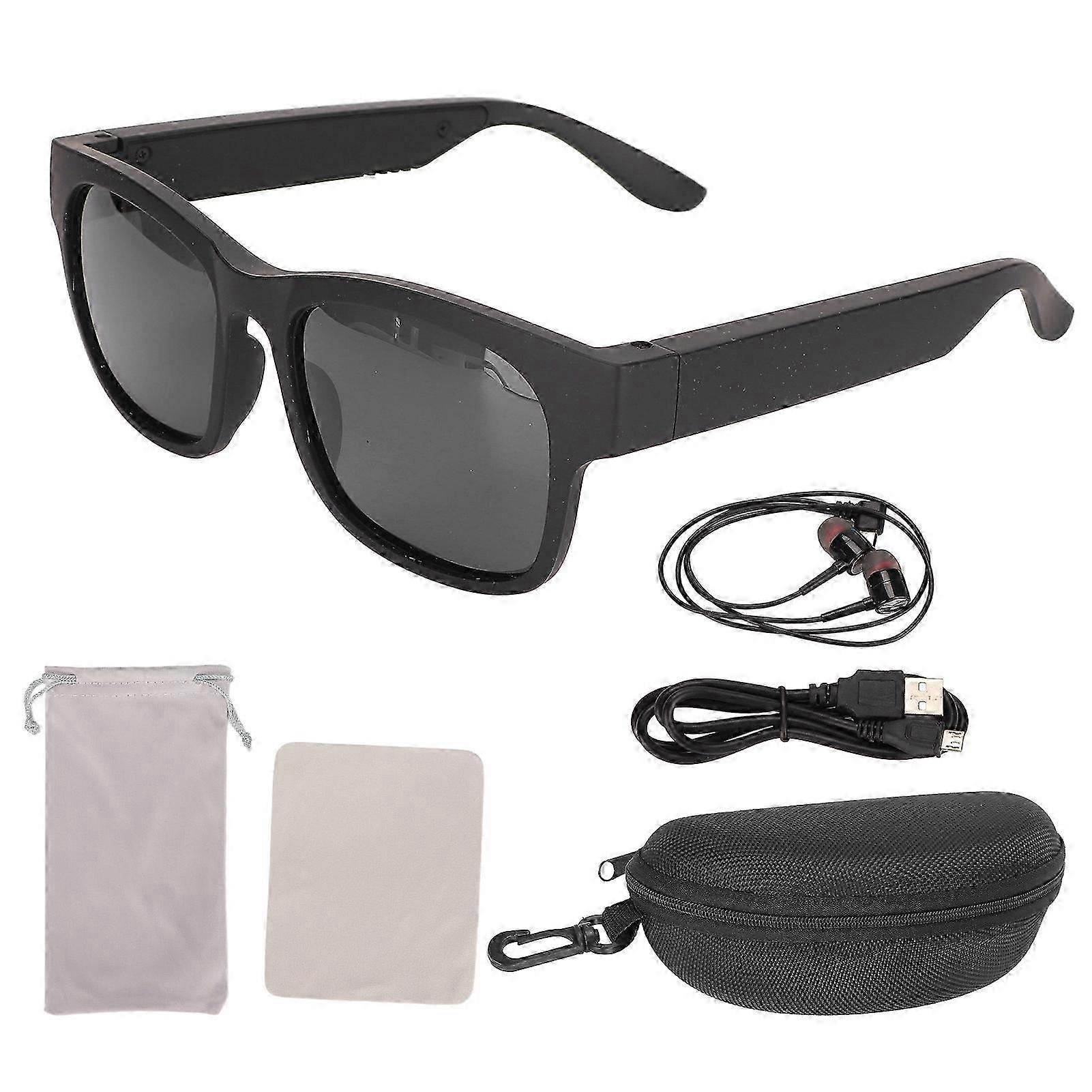 Wireless Bluetooth Sunglasses with Stereo Noise Cancelling Headphones for Cycling, Running, Driving, and Fishing