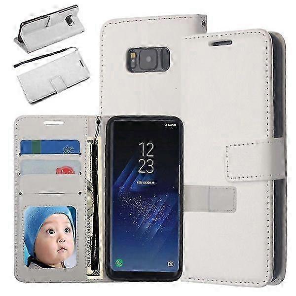 Wallet Case for Compatible Brand, 3 Cards/ID, White