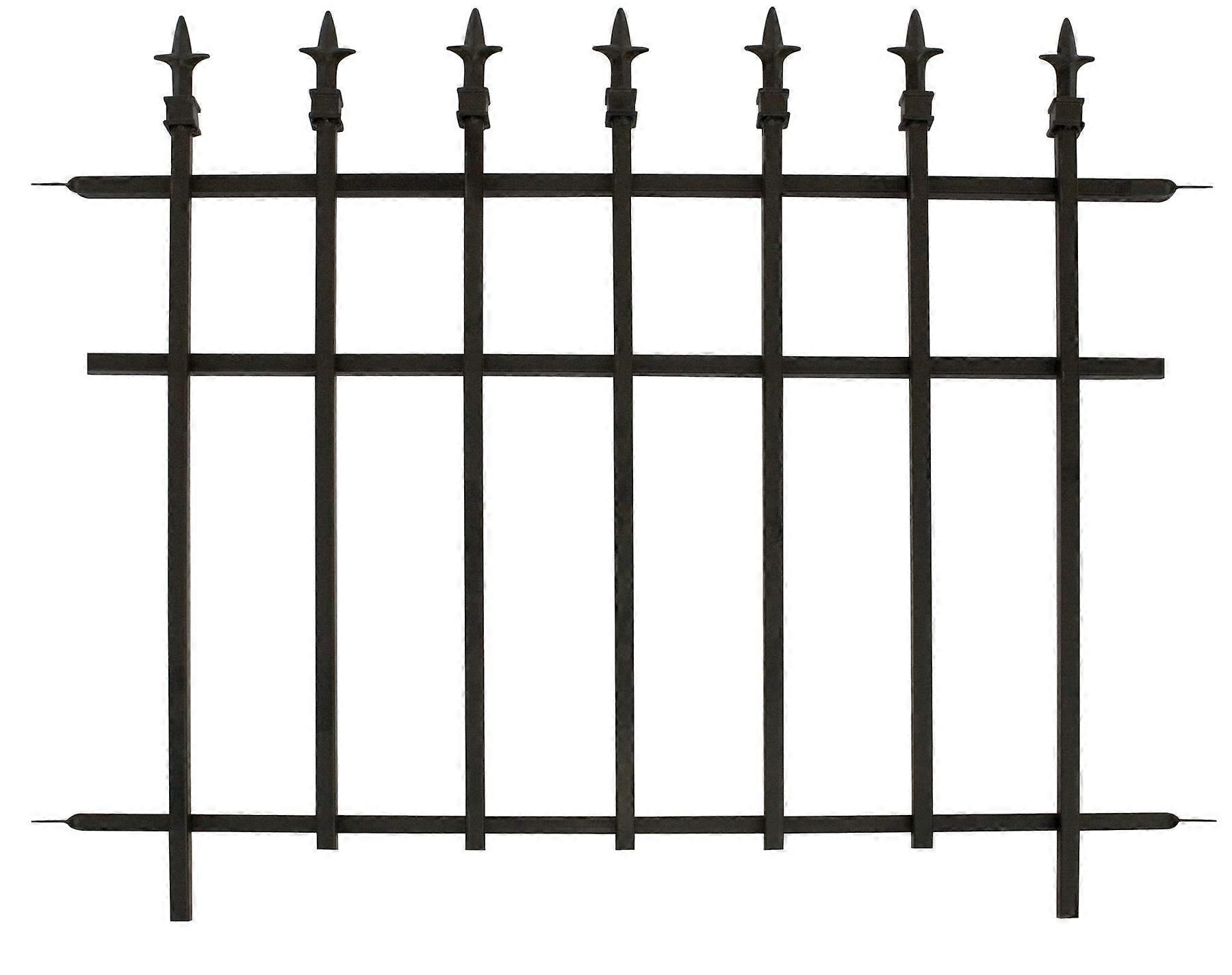 Panacea Classic Garden Fence Section Black