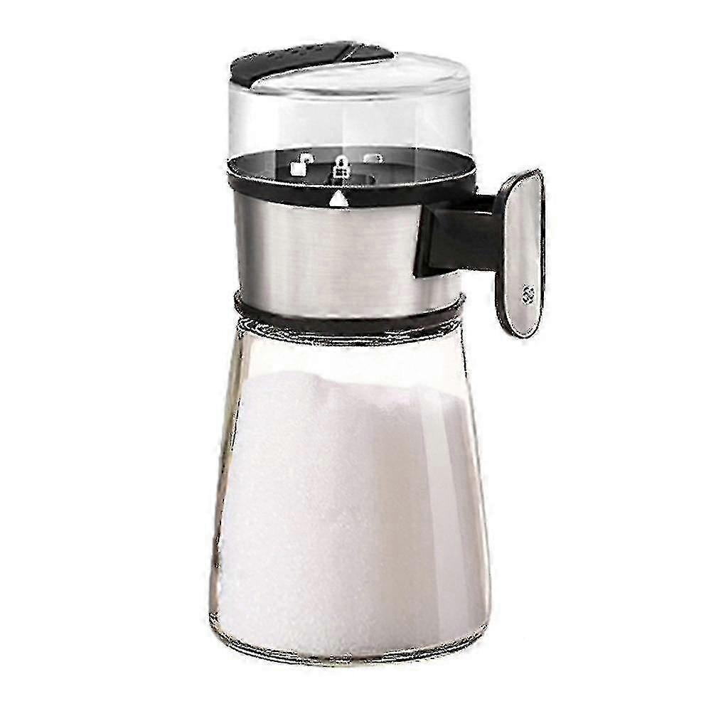 1pc Push Type Salt Dispenser for Kitchen Use, Sugar Bottle, Spice Pepper Shaker, Spice Jar