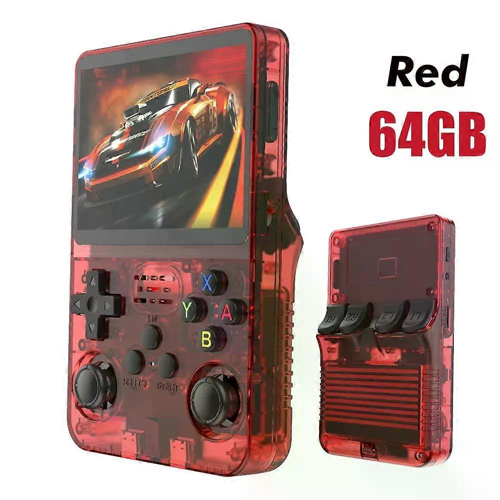 Stand R36S Retro Handheld Video Game Console Linux System 3.5 Inch IPS Screen Portable Pocket Video Player 64G 128GB Games Boy Gift